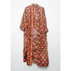 Pijamas de Seda Pura 100% de la India, Diseño Vintage, Rayas de Lujo, Transpirables, Suaves y Elegantes, Manga Larga, Cuello en V - Product Image 4