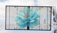 Écran LED transparent couleur haute définition pour publicité extérieure dans les centres commerciaux et les halls d'exposition, avec CMS basé sur le cloud, garantie 3 ans