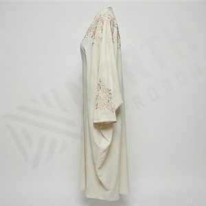 2025 OEM Kimono Outwear Abaya High Stretch Soft Thicker Polyester Fabric Muslim Women V Neck Long Sleeve Party Ramadan Wedding - Product Image 3