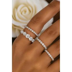 Excellent Quality Fashion Moissanite Diamond Ring for Women Anniversary Promise Ring Available at Affordable Price - Product Image 5