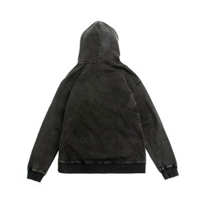 Sudadera con Capucha Unisex, Corte Holgado, Color Sólido, Manga Larga, Informal, Impermeable, 100% Algodón, Felpa Francesa - Product Image 2