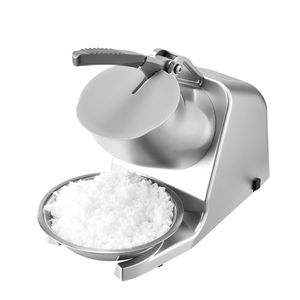 Macchina Elettrica per Granita in Acciaio Inossidabile, Tritaghiaccio da 65 kg con 2 Lame e Coperchio del Contenitore - Product Image 1