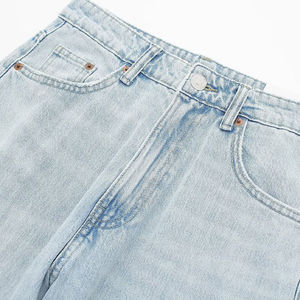 Custom <b>Men</b> Outfit Baggy Fit Dark Blue <b>Jeans</b> Pants <b>Jeans</b> for <b>Men</b> Light Blue Boys Baggy <b>Jeans</b> Stylish Washed Out Light Blue <b>Jeans</b> - Product Image 4