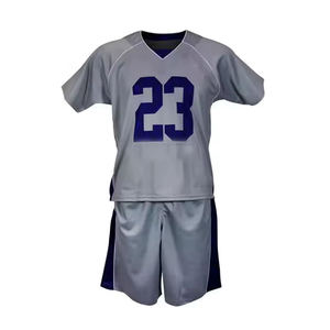 Tenues de lacrosse respirantes en polyester personnalisées pour hommes et jeunes, séchage rapide, antibactériennes aux ions d'argent, ensemble de sublimation pour équipe - Product Image 1