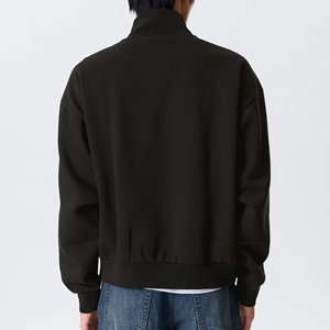 Superbe sweat-shirt unisexe de luxe surdimensionné et épais, 100% coton, avec fermeture éclair 1/4, personnalisable avec logo - Product Image 2