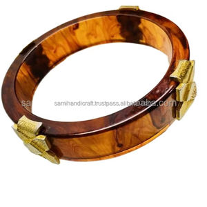 Pulseras de joyería de resina de estilo clásico con diamantes, perlas, opacidad, claridad, transparencia para fiestas de boda, brazaletes de moda - Product Image 4