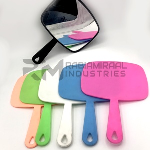 RMI Stainless Steel Face & Lash <b>Mirrors</b> with Toothed Tip Perfect Grip Customizable Length Private Logo & Custom Packaging - Product Image 2