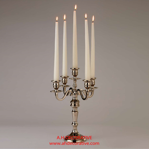 Latest Design <b>Silver</b> Candelabra with 5 Arms for Home Wedding Centerpieces Handmade <b>Candlestick</b> Holder for Lighting Decoration - Product Image 4