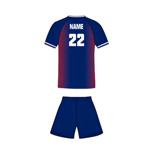 Ensemble d'uniformes de football en polyester haute élasticité, écologique, anti-humidité, avec impression personnalisée du logo, du nom et du numéro, séchage rapide - Product Image 3