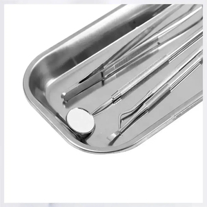 Bandeja de acero inoxidable para instrumentos quirúrgicos, organizador de herramientas médicas, caja de almacenamiento reutilizable para hospitales, clínicas y servicios de salud - Product Image 6