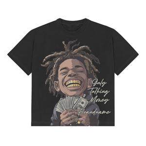 Camisetas de Hombre con Cuello Redondo 100% Algodón, Personalizadas, de Corte Holgado, Alta Demanda, 2026, Precios al por Mayor - Product Image 4