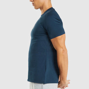 OEM Service Custom Printed Design Men's Gym T-Shirts Loose Fit Top Quality Wholesale Price 100% Cotton Gym T-Shirts For Men - Product Image 3