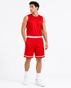 Ensemble d'uniformes de basket-ball personnalisés pour hommes, maillot sans manches respirant et à séchage rapide et short, tenue de sport d'entraînement pour équipe - Product Image 4