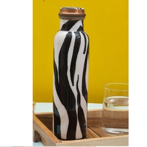 <b>Drinking</b> Juices Health Benefits <b>Copper</b> Water Decorative Classic Style Latest Design Enamel Printed <b>Copper</b> <b>Bottle</b> With Glass - Product Image 4