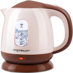 Hervidor Eléctrico Portátil de 1L, 1100W, Hervidor Pequeño para Té con Apagado Automático y Protección Contra Ebullición en Seco, para Viajes y Agua Caliente - Product Image 1