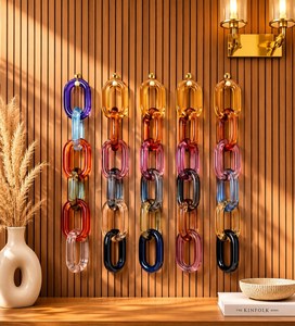 ME Customized Modern Resin <b>Chain</b> Link Hanging <b>Rope</b> Ornamental Sculpture for Home Decor Wedding Festival Ready - Product Image 1