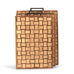 Tabla de cortar grande de bambú |   Tabla de Cocina con Acabado Liso, Apta para Cuchillos, para una Preparación de Alimentos Segura e Higiénica - Product Image 5