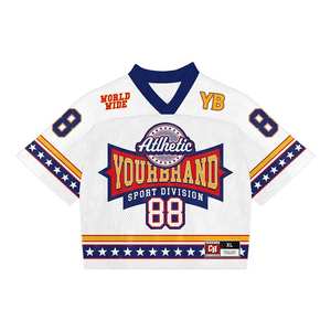 Camiseta Deportiva de Malla de Poliéster Personalizada al por Mayor, Estilo Urbano Vintage, para Fútbol, Baloncesto, Fútbol Americano, con Impresión por Sublimación - Product Image 3