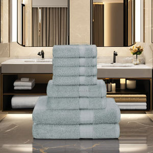 Juego de Toallas de Baño de Algodón Premium para el Hogar, 600 g/m², Bordadas, Ultra Suaves y de Durabilidad Superior, Secado Rápido - Product Image 1