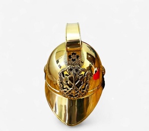 CHk Vintage Brass Fireman Firefighter Helmet Handmade Polished Gold Home Decor Calvin Metal Diwali Mother's Christmas New Year - Product Image 2