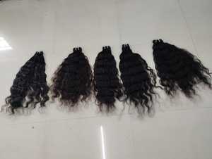Cabello Remy Indio Virgen Natural para Extensiones, 100g, Ondulado Natural con Accesorio de Tejido - Product Image 2