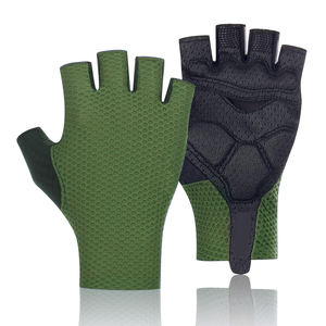 Guantes de Ciclismo de Verano con Almohadilla de Gel, Transpirables, de Medio Dedo, que Absorben la Humedad, Elásticos, Unisex, Profesionales, Antideslizantes - Product Image 1