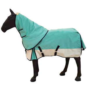 Waterproof Horse Turnout Rug With High Neck And Large Tail Flap Oxford Fabric Outdoor Use All Seasons Protection - Product Image 1
