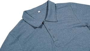 Camiseta de Punto de Manga Corta con Cuello Alto a Rayas para Hombre, 100% Algodón, Transpirable, Corte Regular, Diseño Informal, Patrón Multicolor - Product Image 5