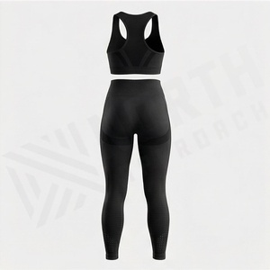 Vêtements de sport de qualité pour femmes, ensemble de yoga sans couture en deux pièces, vêtements de fitness, vêtements d'entraînement, vêtements de sport, équipement de sport - Product Image 2