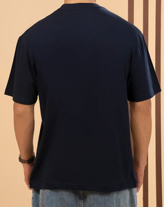 เสื้อยืดผู้ชายแบบเรียบ แขนสั้น ผ้าหนา เสื้อยืดลำลองสำหรับฤดูร้อน ประดับด้วยเพชรเทียม - Product Image 5