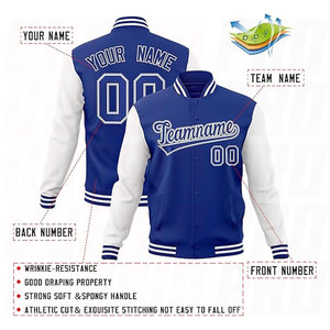 Custom Fashion Varsity <b>Jacket</b> Cotton Blend Letterman Baseball <b>Jacket</b> Unisex Personalized Stitched Name Number Custom School - Product Image 2