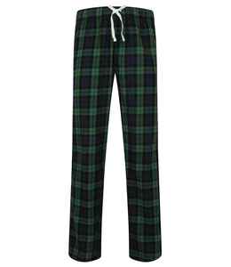 Pantalon de pyjama pour homme en flanelle à carreaux, polyester-coton, respirant, poids moyen, taille haute, haute qualité, vente en gros - Product Image 1