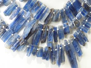Bâton brut de kyanite bleue, brin de 16 pouces, 10-35 mm, trou de 0,35 mm, 10 brins, MOQ PMEGEMSBEADS, fournitures pour la fabrication de bijoux, nouvelle arrivée - Product Image 4