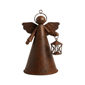 Adornos Navideños de Lujo, Ángeles Metálicos Colgantes, Decoraciones para Árboles, Figuras Festivas para el Hogar y Fiestas - Product Image 5