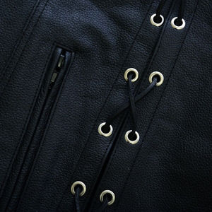 Veste en cuir sans manches pour homme, respirante, de haute qualité, personnalisable avec logo, style décontracté, pour l'extérieur, vente en gros, fabricant - Product Image 6