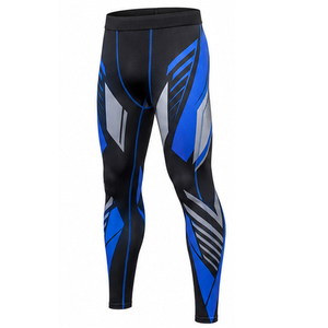 <b>Mens</b> <b>Compression</b> <b>Leggings</b> Custom Gym Workout Running Pants Moisture Wicking Stretch Fitness Training Tights Wholesale Supplier - Product Image 4