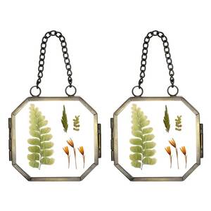 Marco de Fotos Colgante de Vidrio y Metal para Decoración del Hogar, con Vidrio de Doble Cara, Marcos de Fotos Decorativos Personalizados - Product Image 3