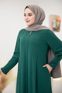 Abayas musulmanes grande taille pour femmes, en mousseline de soie vierge respirante, robes anti-plis, vêtements ethniques, burqa arabe, vente en gros OEM ODM - Product Image 4