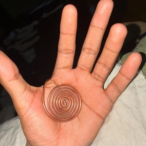 Modern Handmade Convenient Energy Healing Reiki Spiral Chakra Meditation Spiritual Copper Accessory Antique Creations <b>Gift</b> - Product Image 1