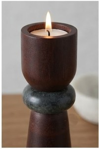 Acacia <b>Wood</b> <b>Candlestick</b> Holder Tapered Design For Home Decoration - Product Image 6