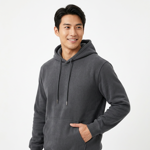 Sweat à capuche oversize en molleton épais, personnalisé, pour homme, style streetwear, 420 g, hiver, décontracté - Product Image 6