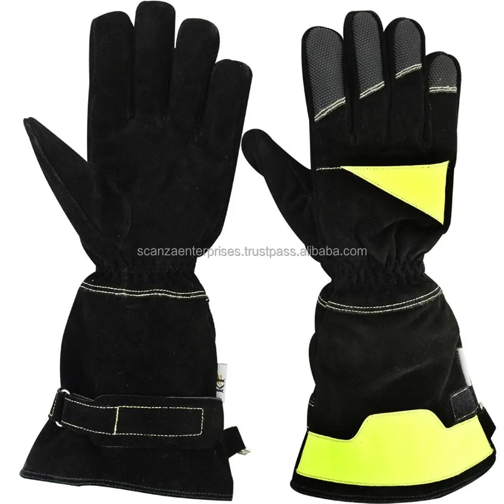 Firefighter Cut Resistant Safety Gloves Fire Proof Hand Protection Guantes Anti Heat Custom Logo House Pcs Color Package Multi