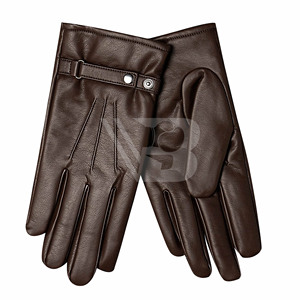 ถุงมือหนังแท้แฟชั่นผู้ชายแบบเรียบง่ายสำหรับฤดูหนาว อุ่นหนา เหมาะสำหรับการเดินทางกลางแจ้งและงานปาร์ตี้ ขายดี ผลิตในปากีสถาน - Product Image 2