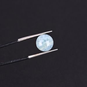 Pierre précieuse aigue-marine de forme ronde 2,70 carats 9 mm - Product Image 2