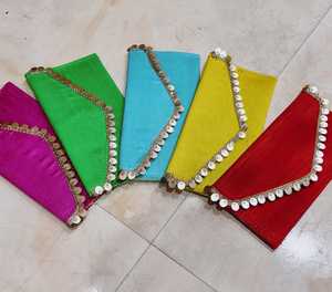 Designer Printed Fabric Envelope for Wedding Shagun Gift, Handmade Traditional Cash Cover, Festive Bridal Gift <b>Pouch</b> - Product Image 2