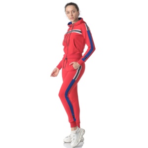 Top quality women slim fit stylish hoodie with matching <b>track</b> pants sweat <b>suit</b> sets - Product Image 3