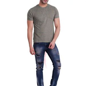 เสื้อยืดแขนกุดคอกลมทรงโอเวอร์ไซส์ สีเขียวเข้ม ผ้าฝ้าย 100% สำหรับผู้ชาย แห้งเร็ว น้ำหนัก 320 กรัม ผ้าถัก สีพื้น สไตล์ลำลอง - Product Image 5
