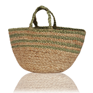 Bolso de Mano de Yute Natural para Mujer, Estilo Bohemio, Ecológico, con Diseño Cruzado, para Viaje y Playa, Tendencia 2026 - Product Image 1