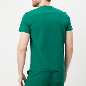 Uniforme Médico Unisex Verde, Cuello en V, Manga Corta, para Enfermería, Hospital, Clínica, Ropa de Trabajo, OEM, ODM - Product Image 2