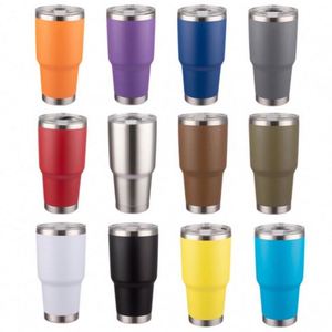 Gobelets isothermes en acier inoxydable de 30 oz avec logo personnalisé pour cadeaux promotionnels d'entreprise en gros - Product Image 1